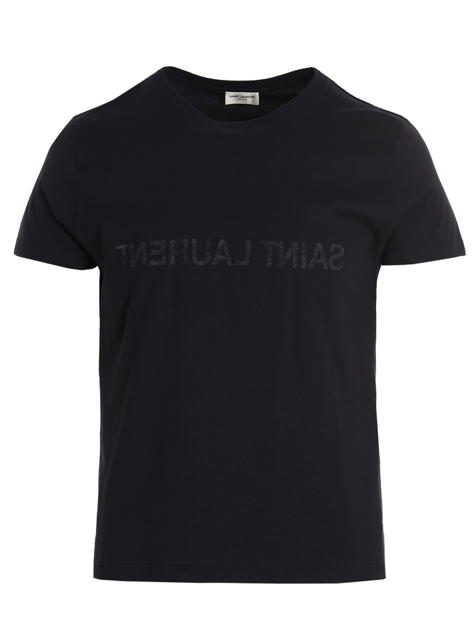 Shop Saint Laurent Reverse T-shirt In Blu