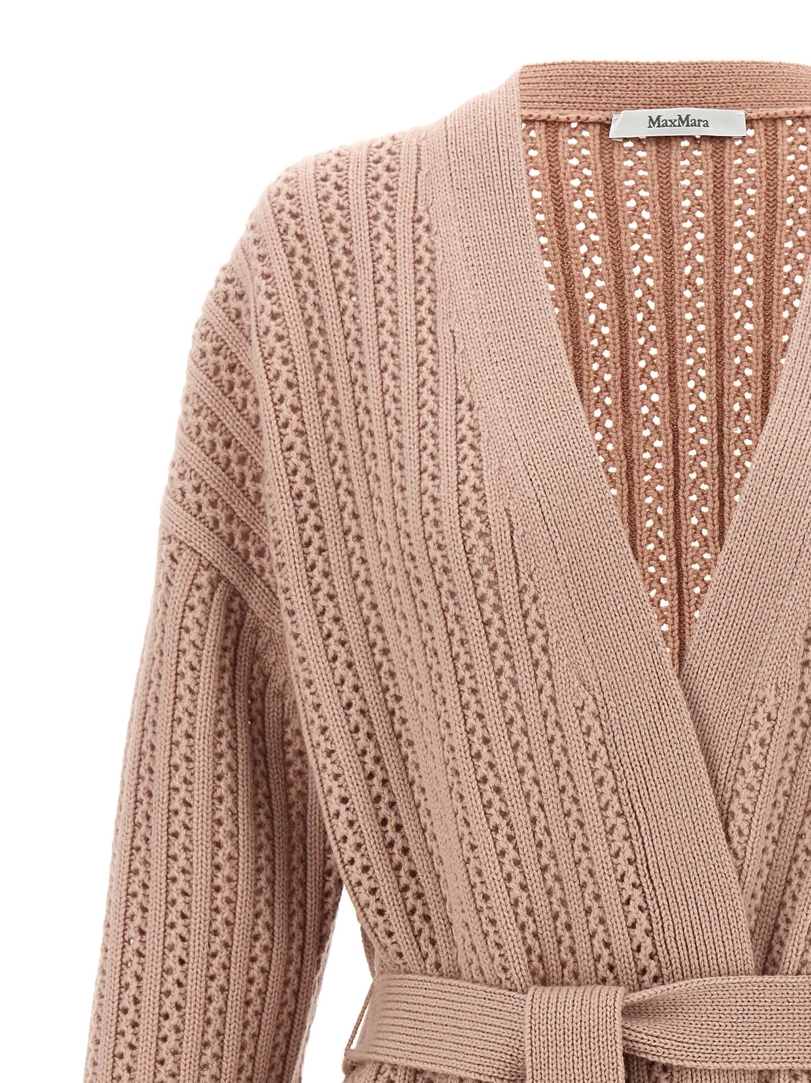 Shop Max Mara Balzac Cardigan In Pink