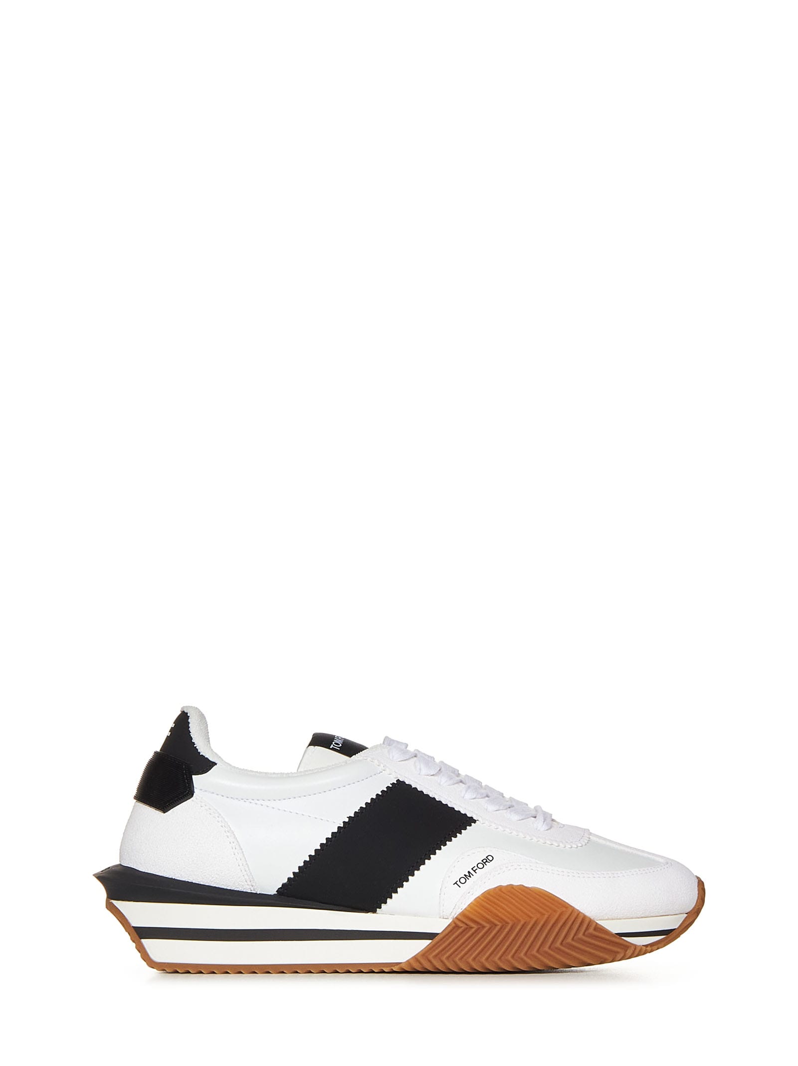 Shop Tom Ford James Sneakers In White