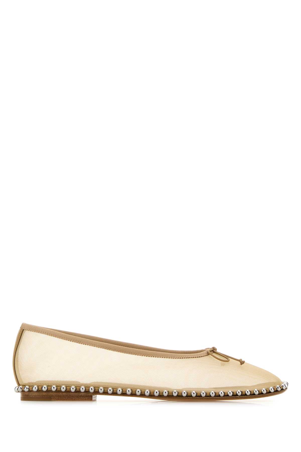 ALEXANDER WANG BEIGE MESH LINA BALLERINAS