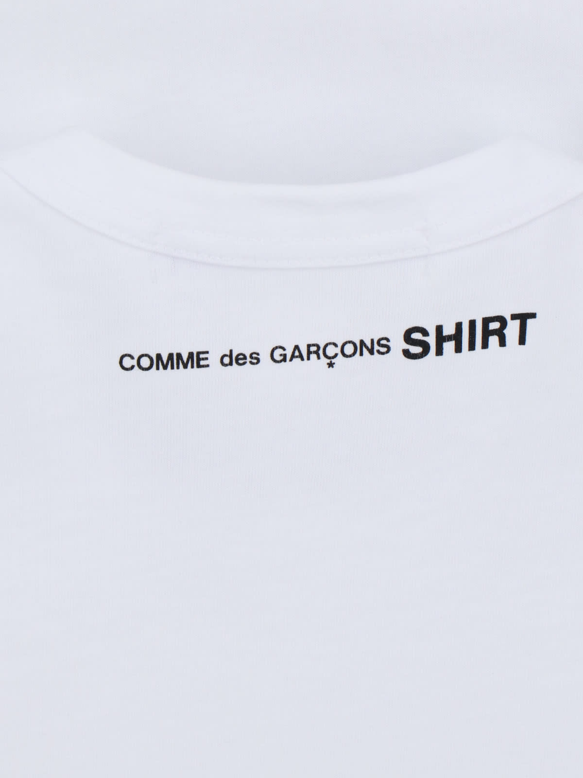 Shop Comme Des Garçons Shirt Basic T-shirt In 2 White