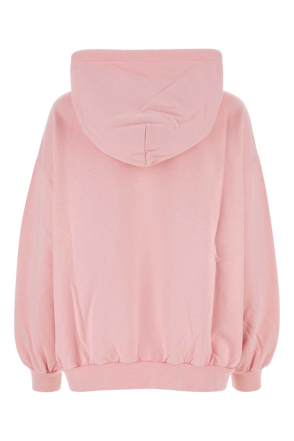 Shop Versace Pink Cotton Sweatshirt In Palepink