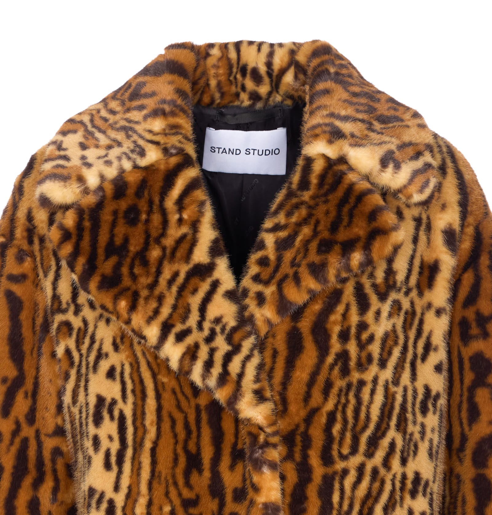 Stand Studio Camille Cocoon Coat In Brown