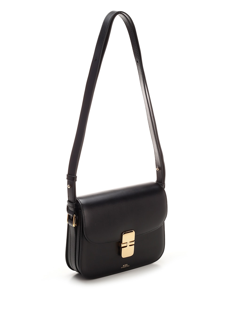 Shop Apc Grace Small Shoulder Bag A.p.c. In Black