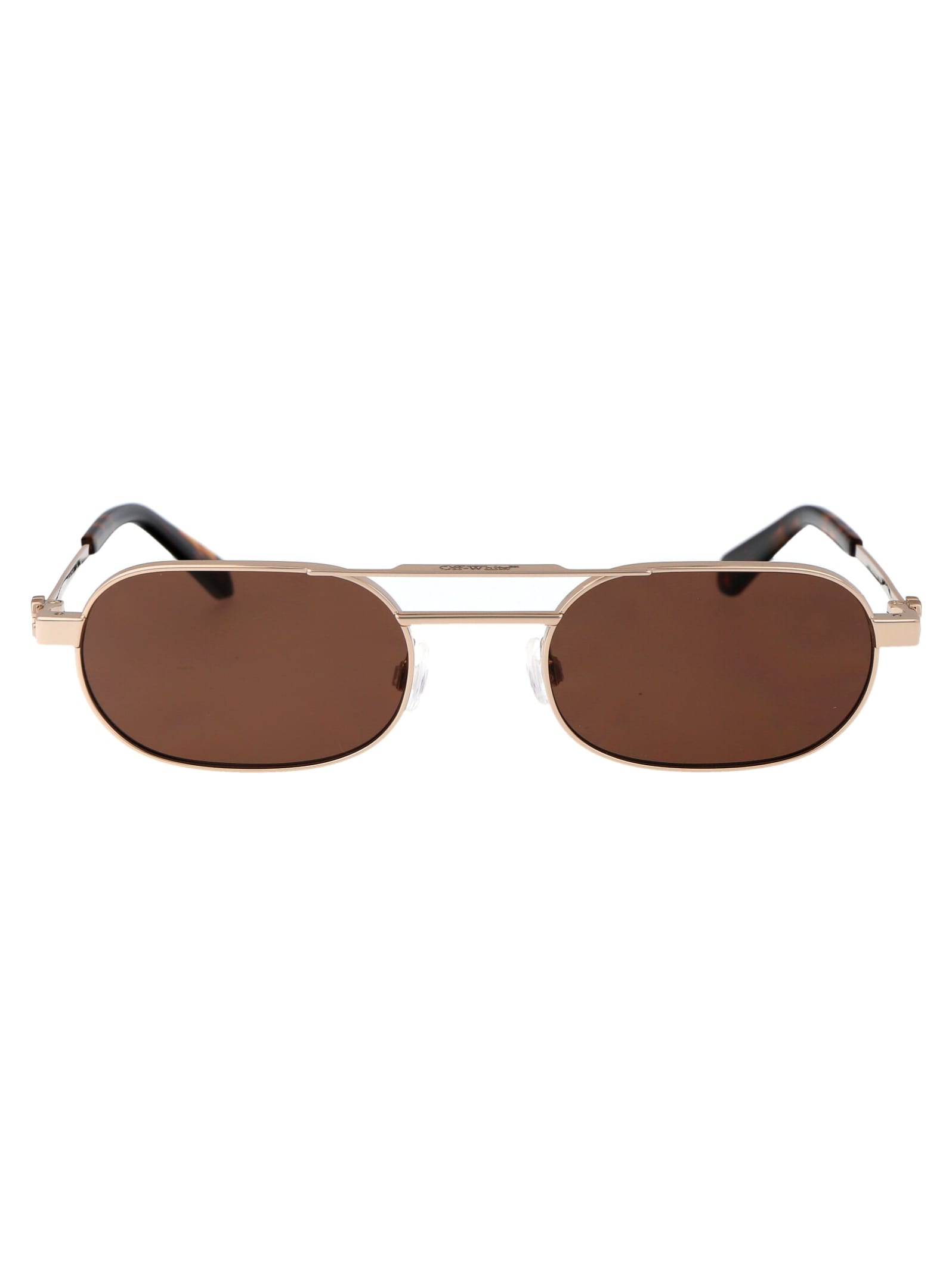 Shop Off-white Vaiden Sunglasses In 7664 Gold Brown