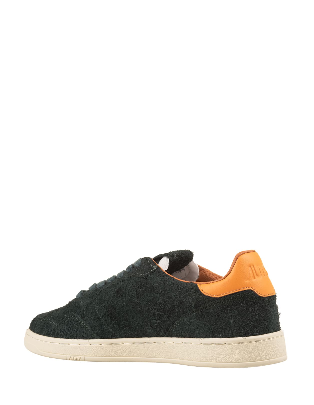 Shop Autry Medalist Flat Sneakers In Green And Glory Suede