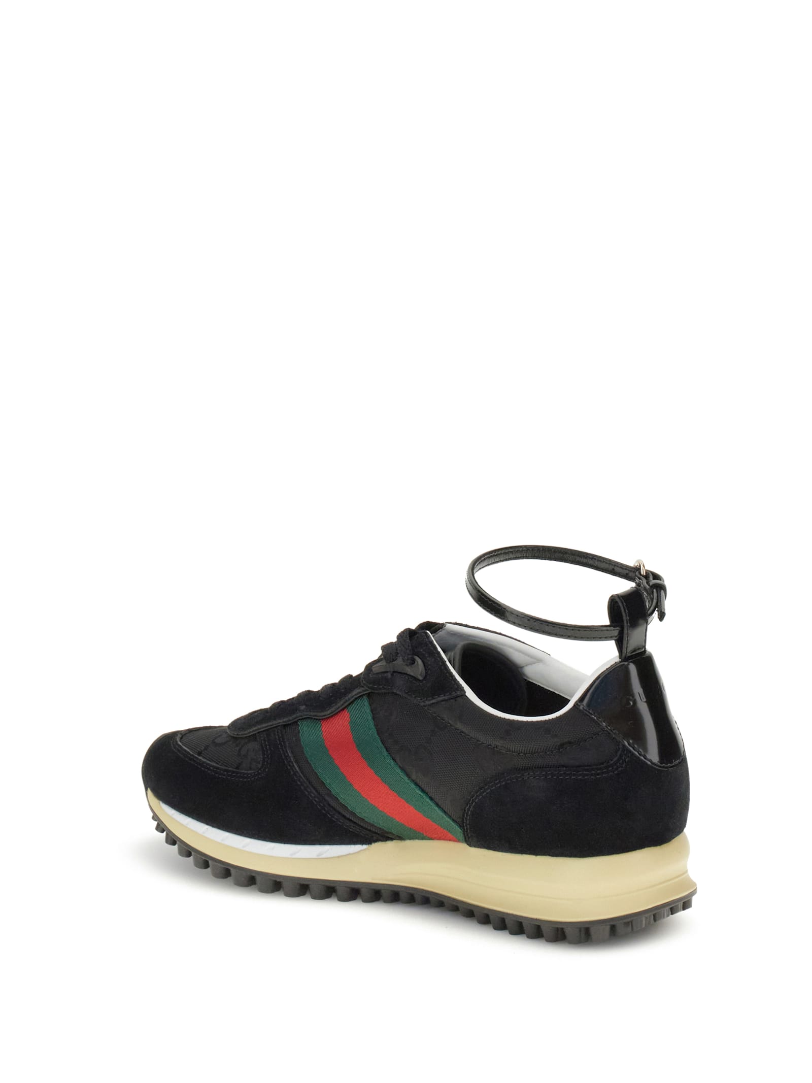 Gucci Motion Sneakers With Web Stripe