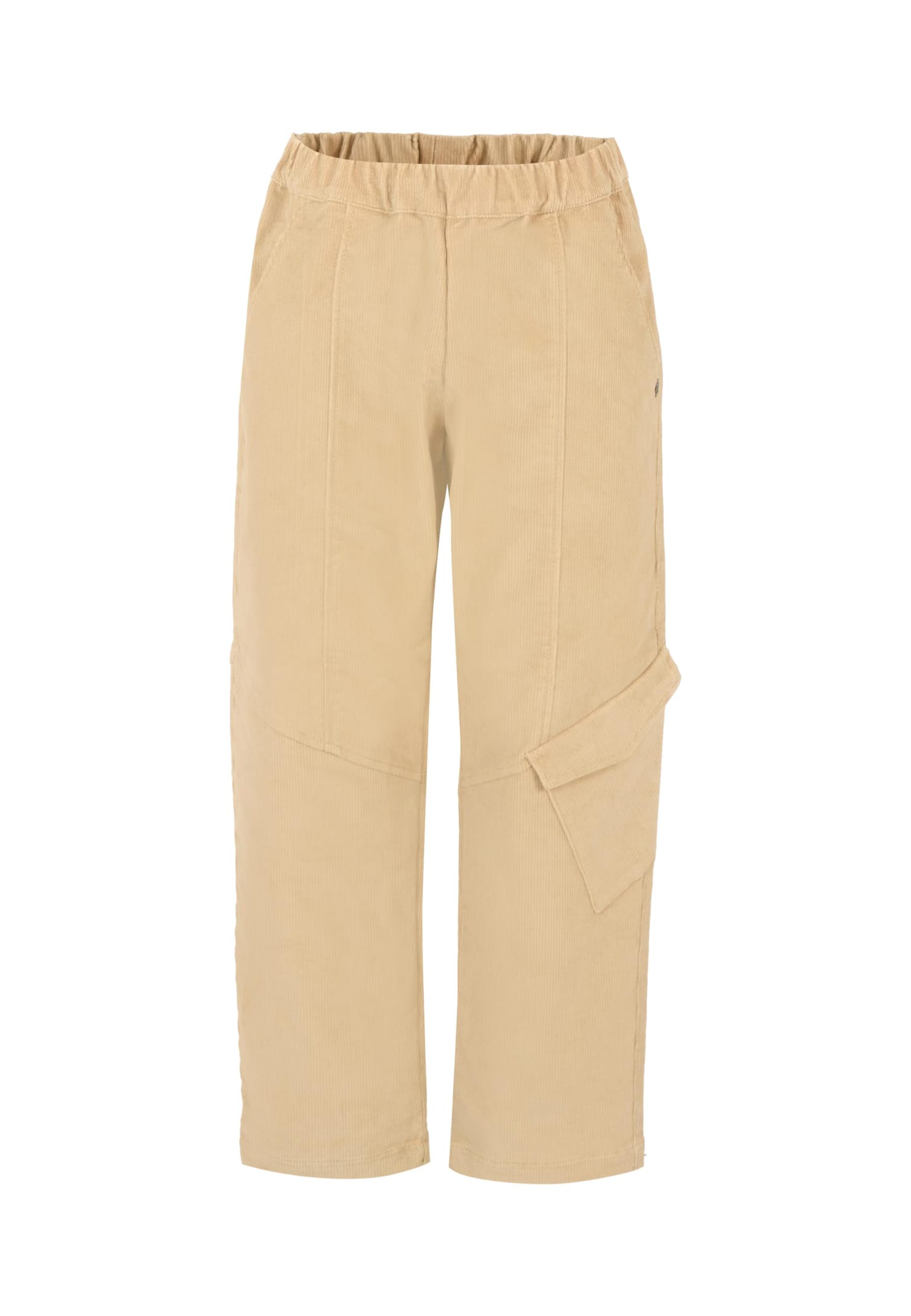 Dondup Kids' Beige Corduroy Pants For Boy With Logo In Sand