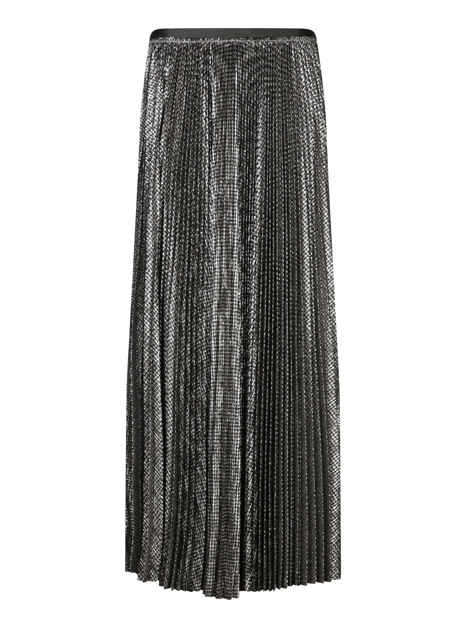 Shop Forte Forte Black Laminated Soleil Long Skirt