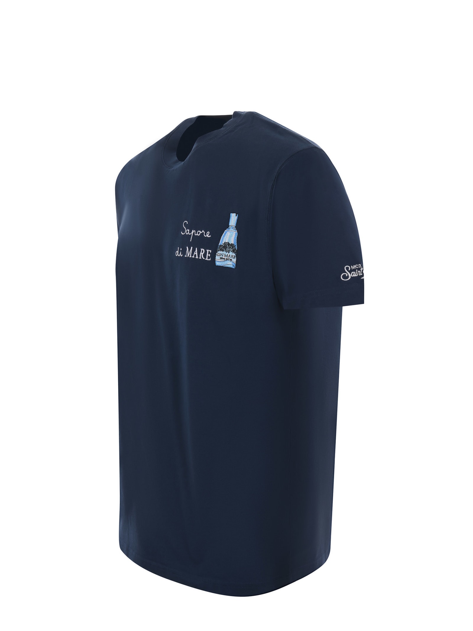 Shop Mc2 Saint Barth T-shirt In Blue