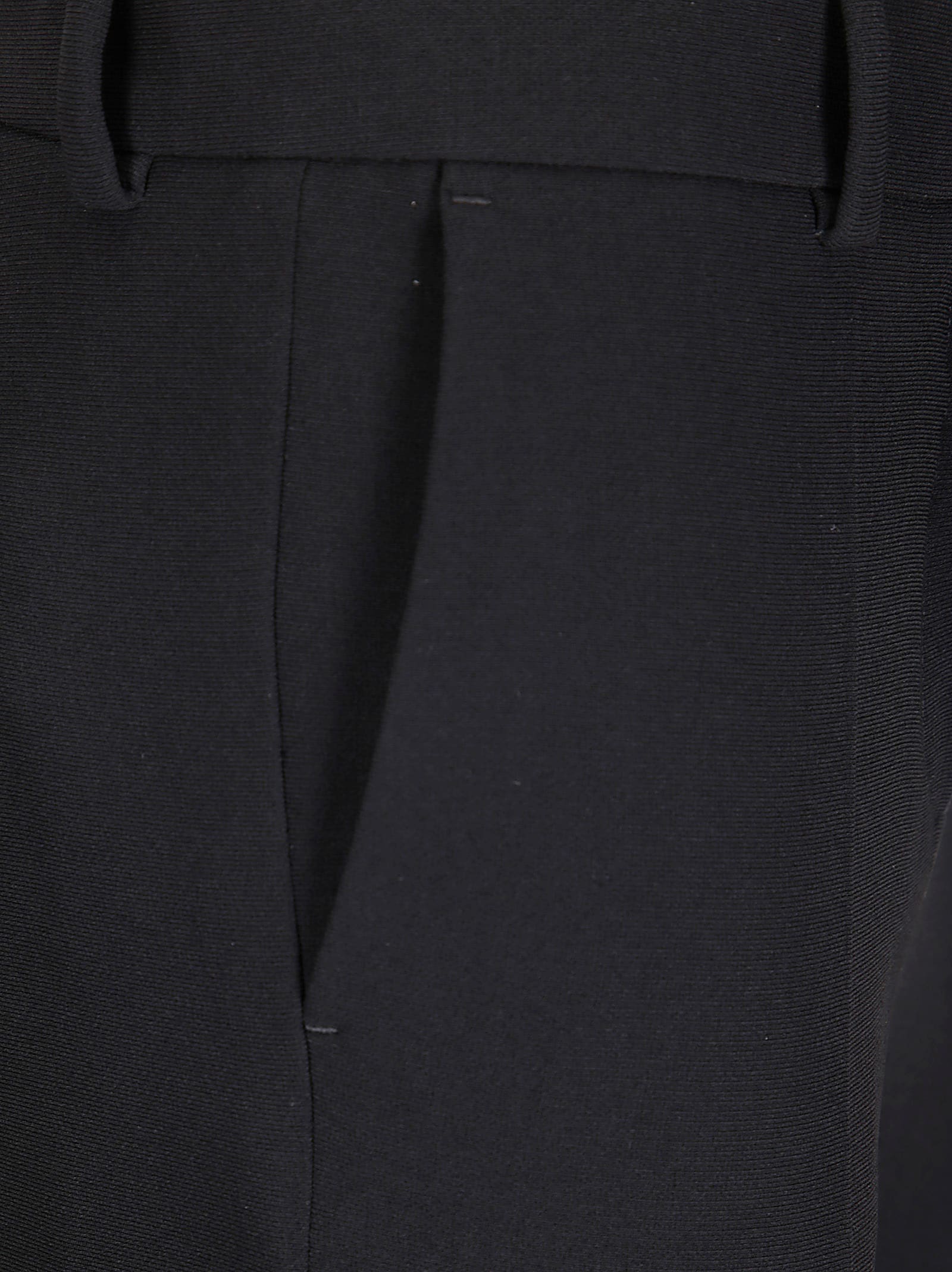 Alberto Biani Straight Leg Trousers With Regular Waist In Black