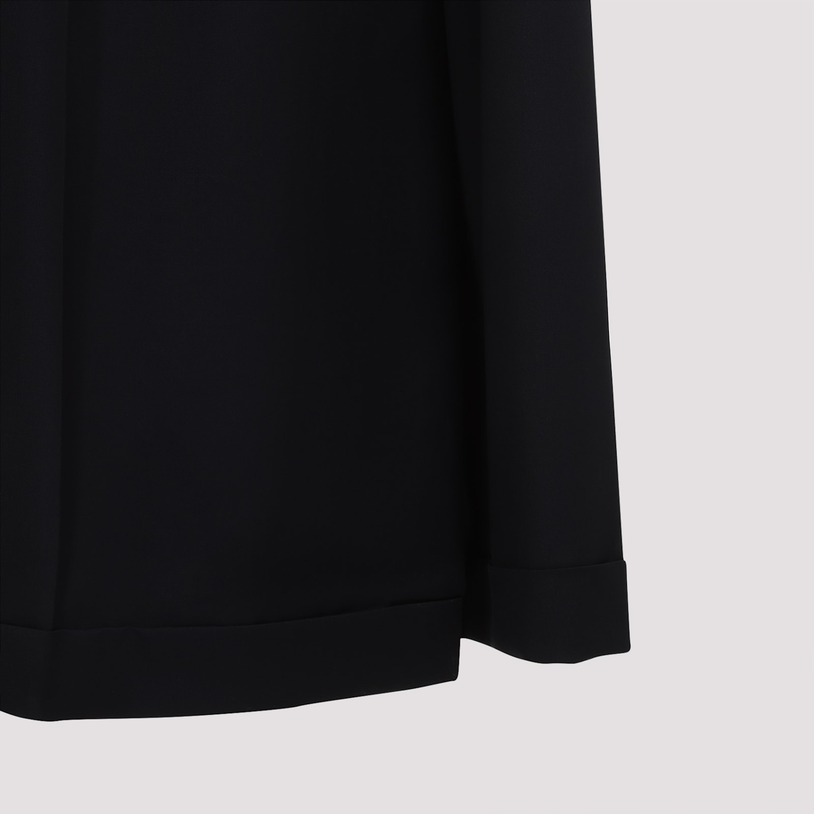 Moschino High-waisted Black Maxi Skirt With Pleated Design In Nero