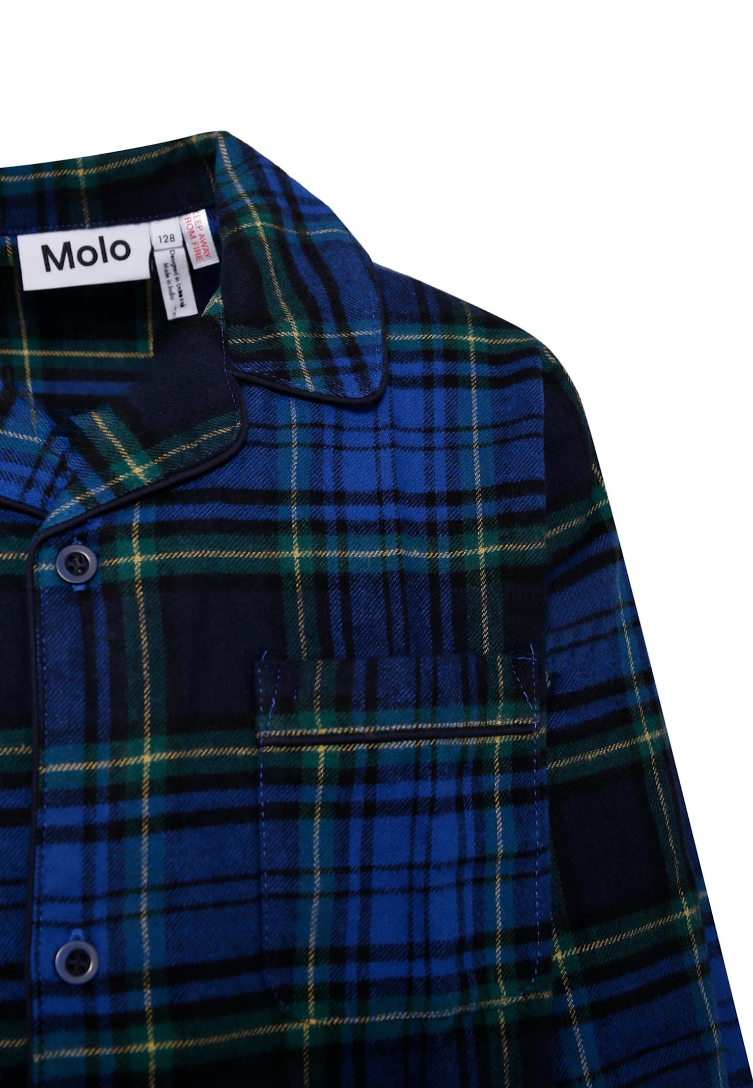 Molo Blue Pyjamas For Boy In Blue