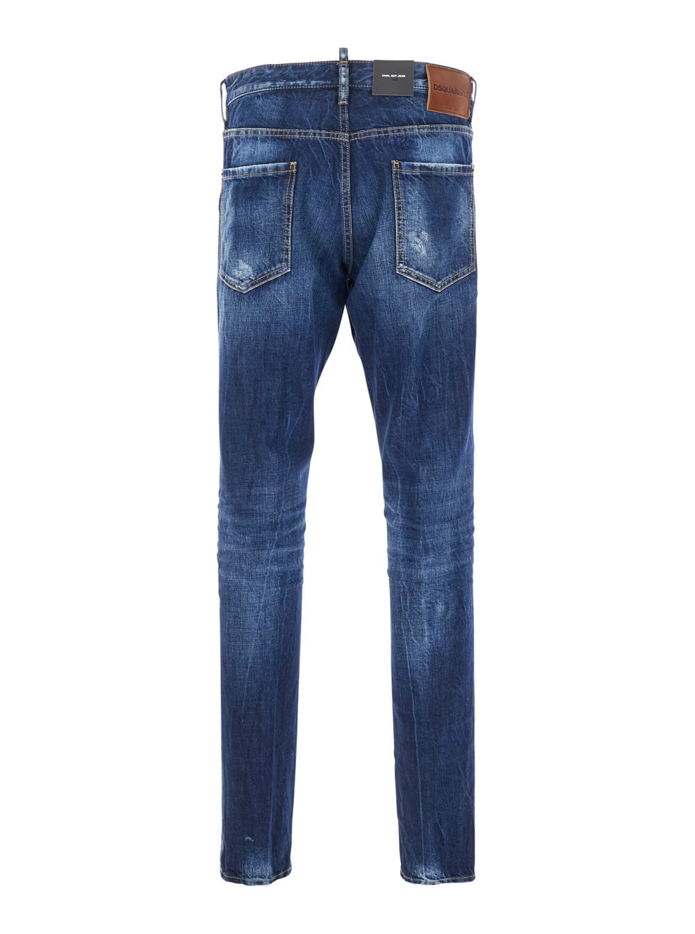 Dsquared2 Cool Guy Blue Jeans With Faded Effect In Denim Man In Blu