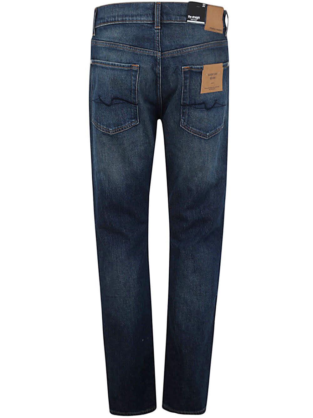 Shop 7 For All Mankind The Straight Upgrade Jeans In Dark Blue