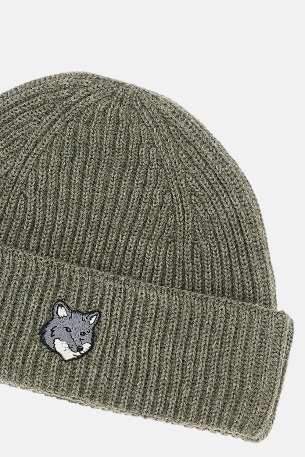 Maison Kitsuné Fox Head Large Beanie In Multi