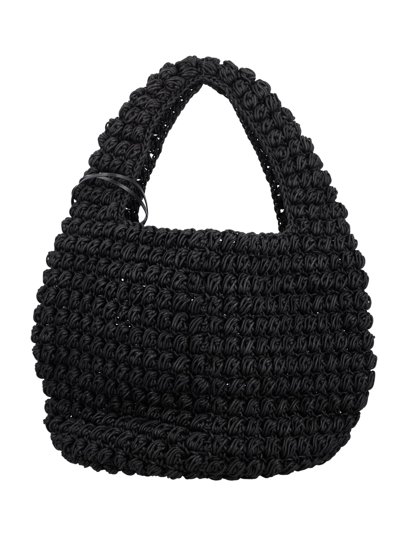 Shop Jw Anderson Popcorn Large Basket Bag In Black