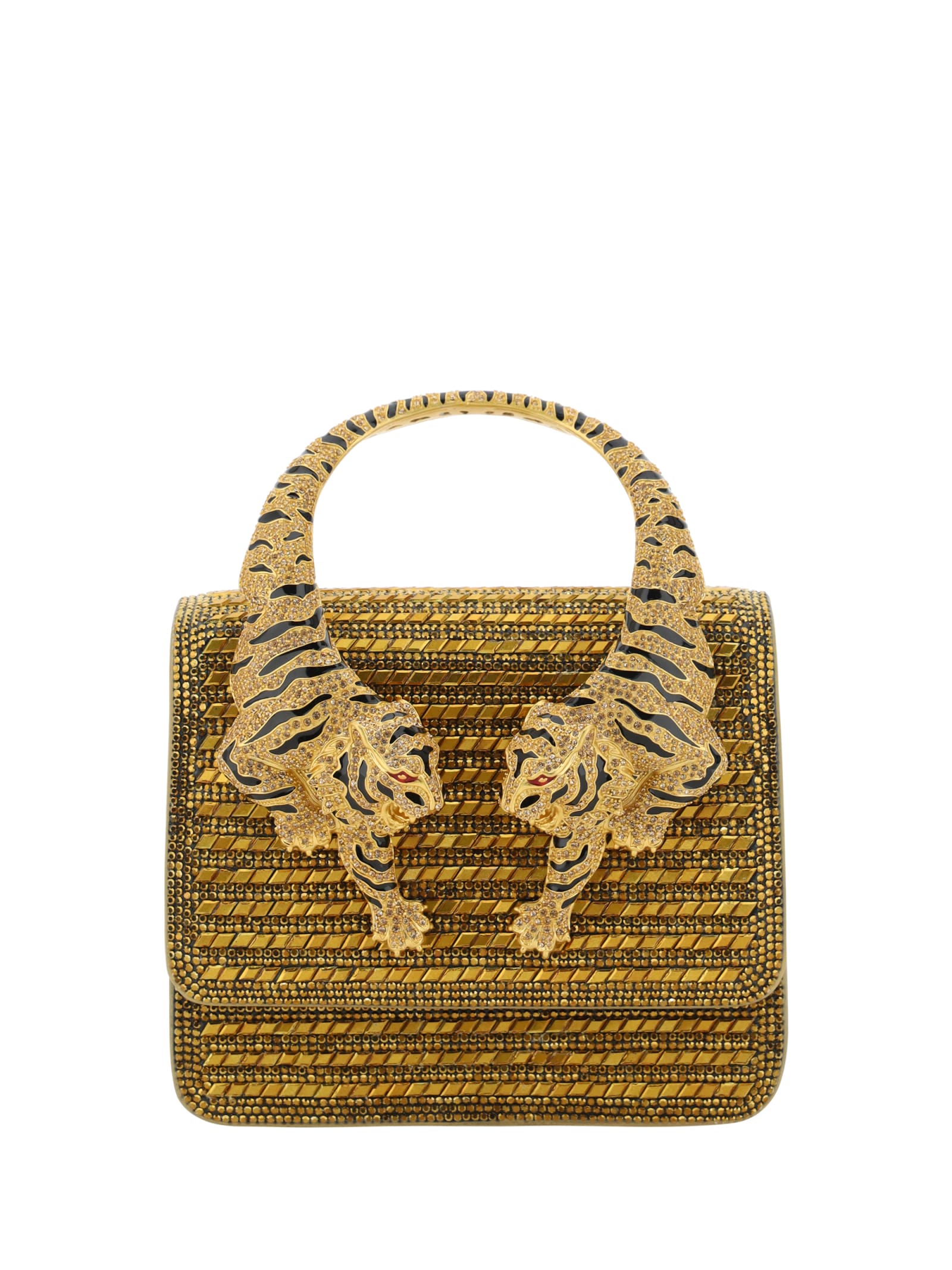 Shop Roberto Cavalli Handbag In Oro Vecchio