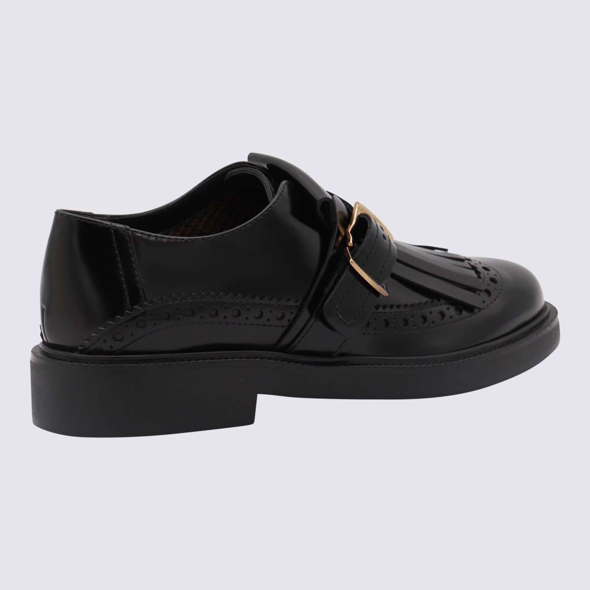 Shop Tod's Black Leather Loafers Tods