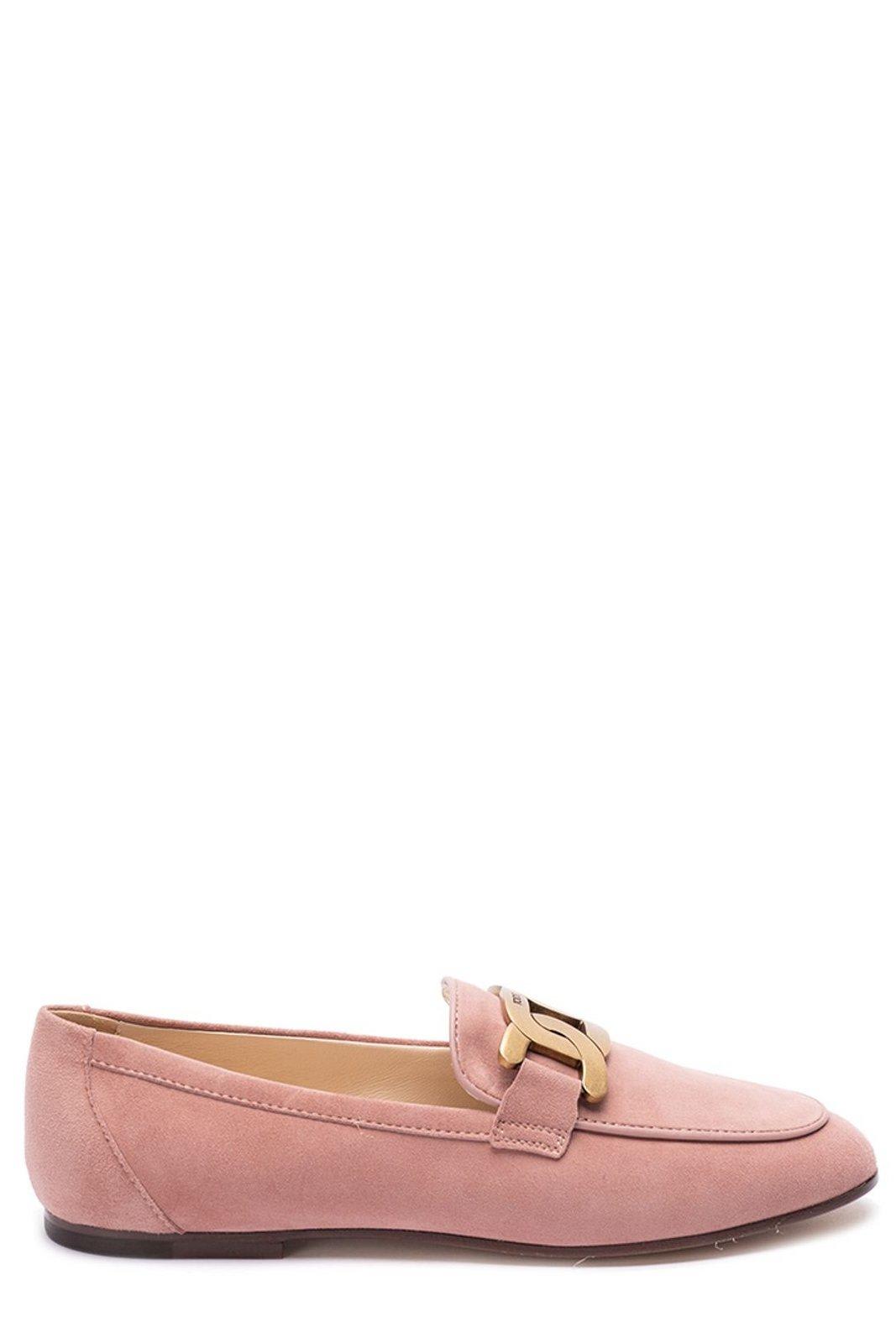 Shop Tod's Kate Buckle Detail Loafers