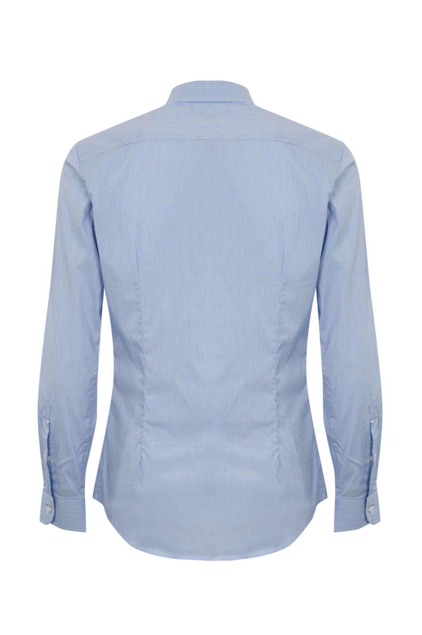 Fay Basic Shirt In Cotton Blend Light Blue