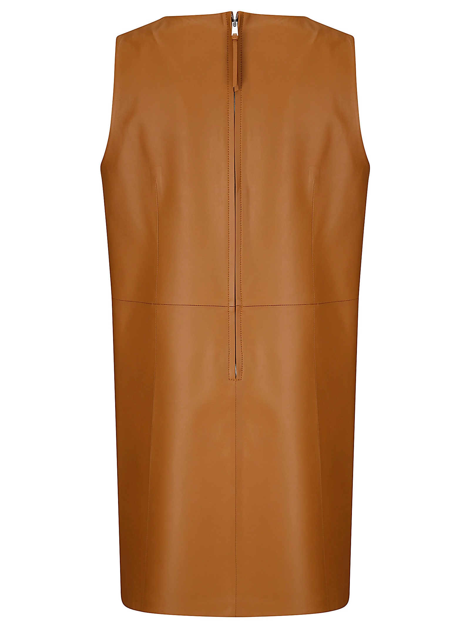 Desa 1972 Leather Mini A-line Dress