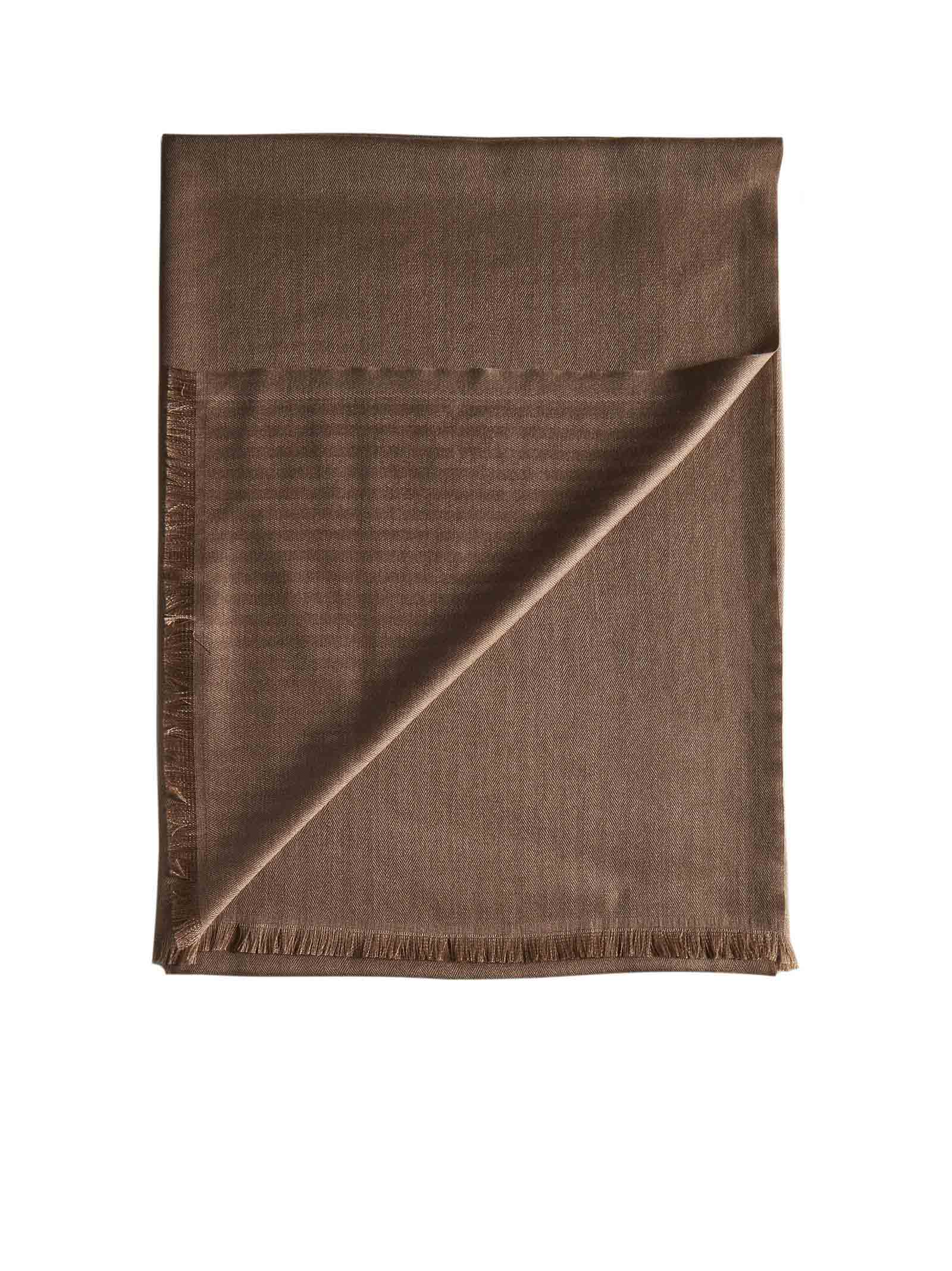 Shop Caruso Scarf In Mid Beige