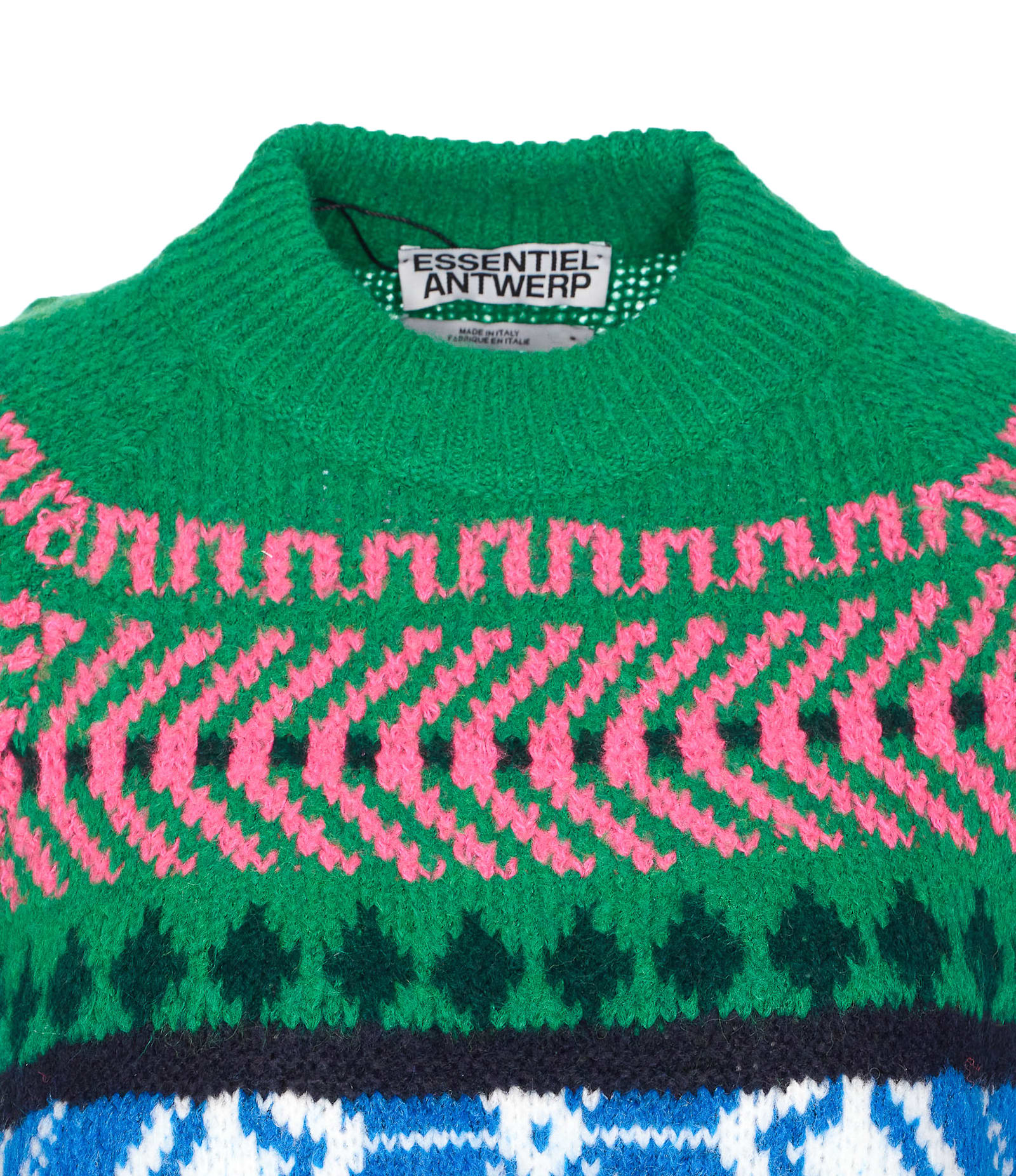 Essentiel Antwerp Irelando Green Crewneck Sweater In Green