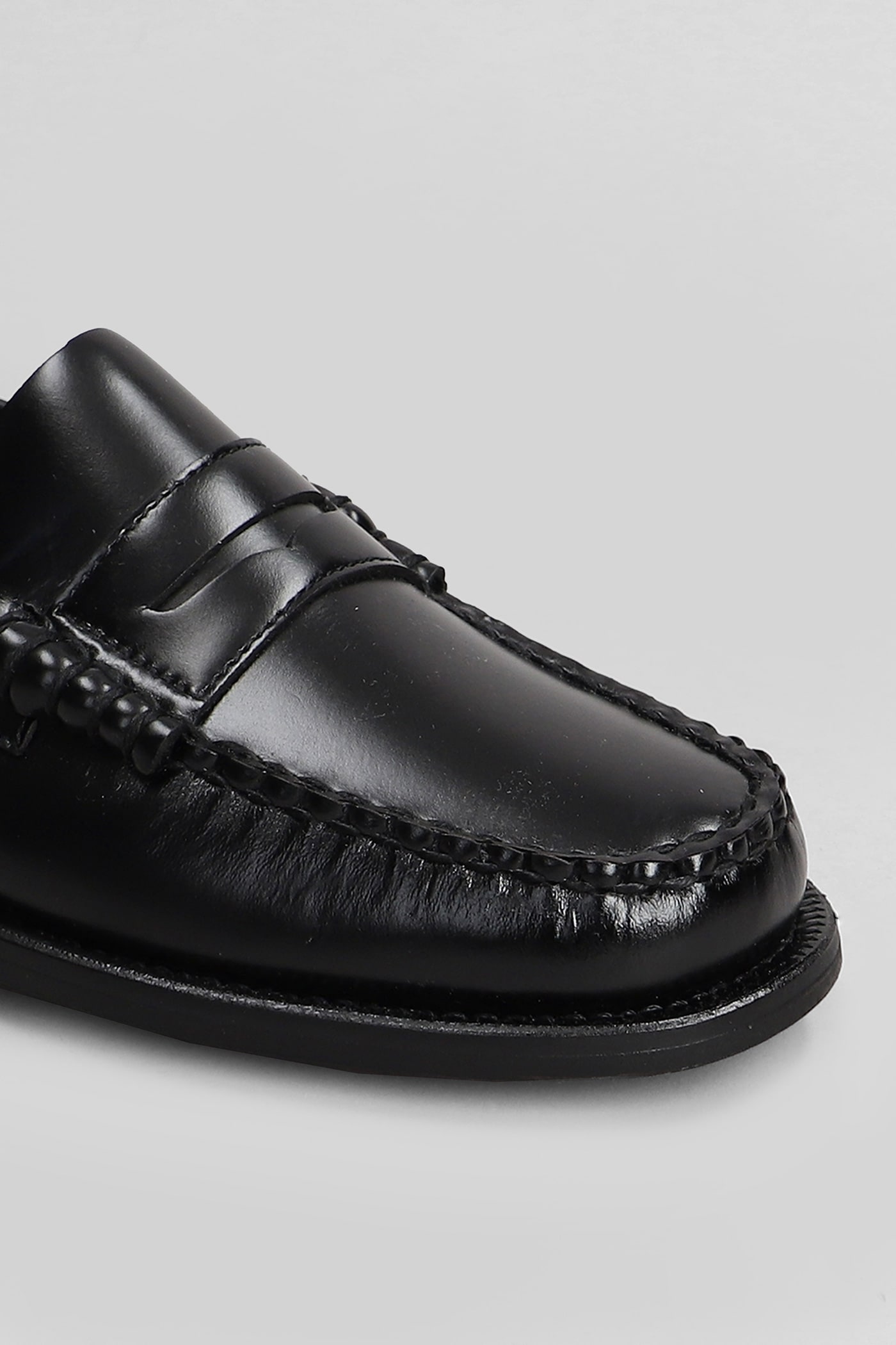 Shop Sebago Classic Dan Loafers In Black Leather