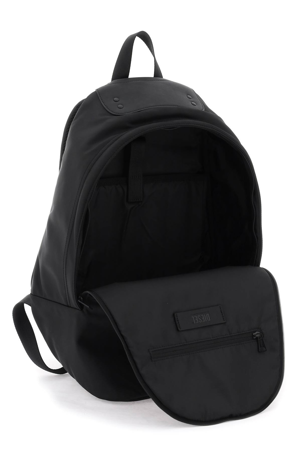 Shop Diesel Logo Rinke Backpack In Black (black)