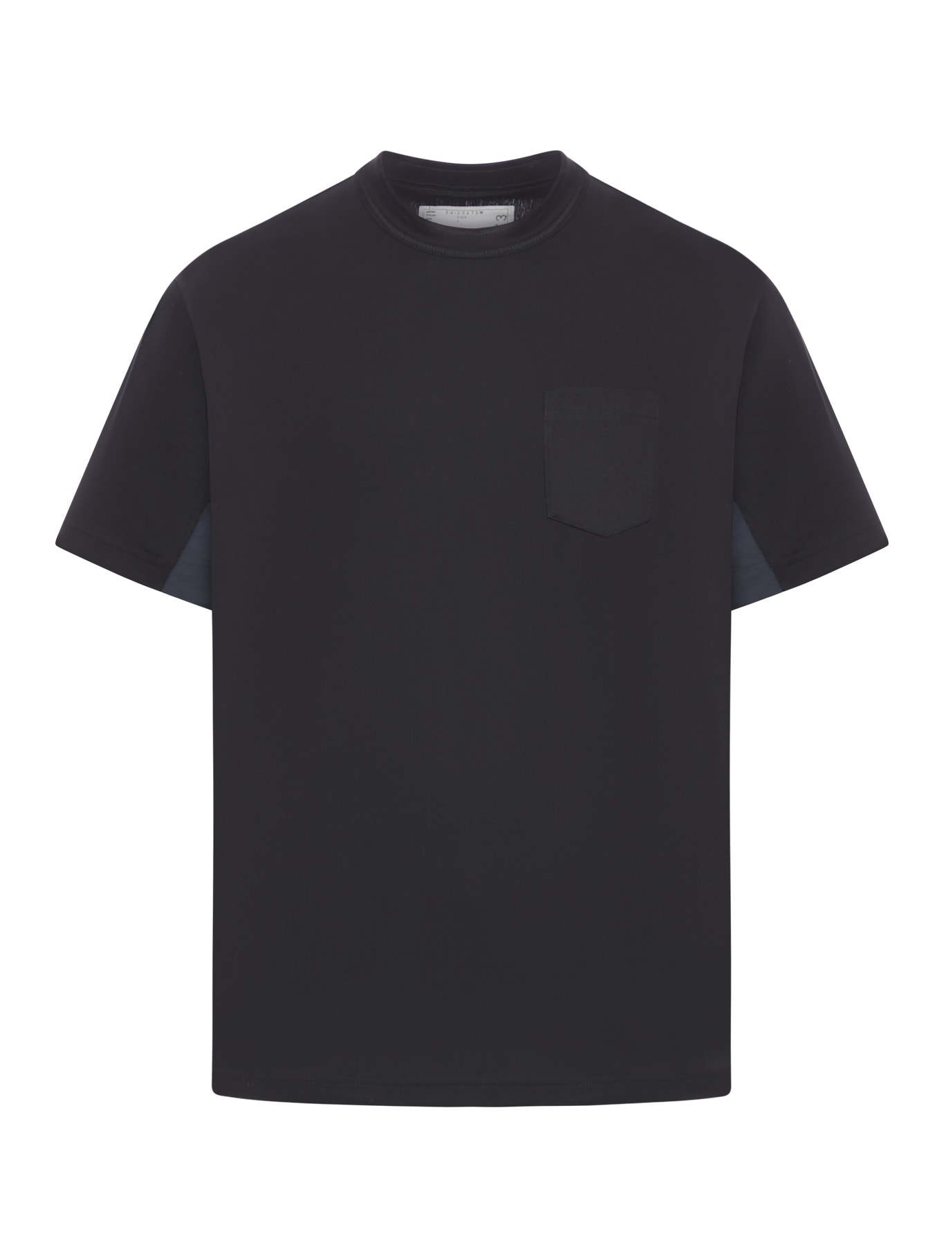 Shop Sacai Cotton Jersey T-shirt In Black