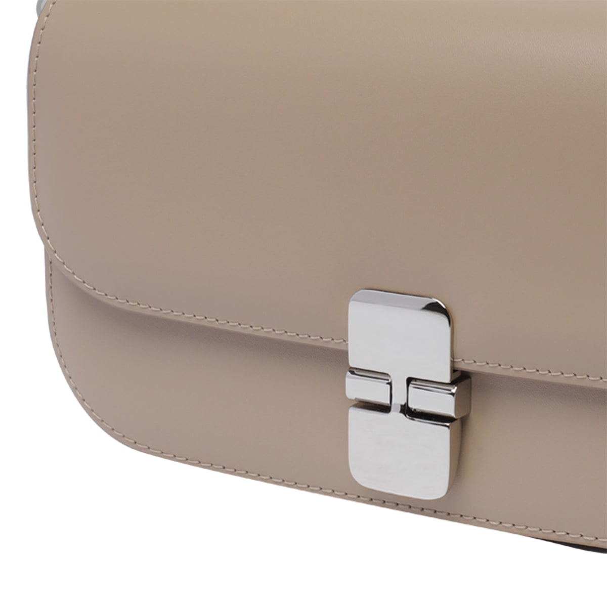 Shop Apc Grace Clutch In Beige