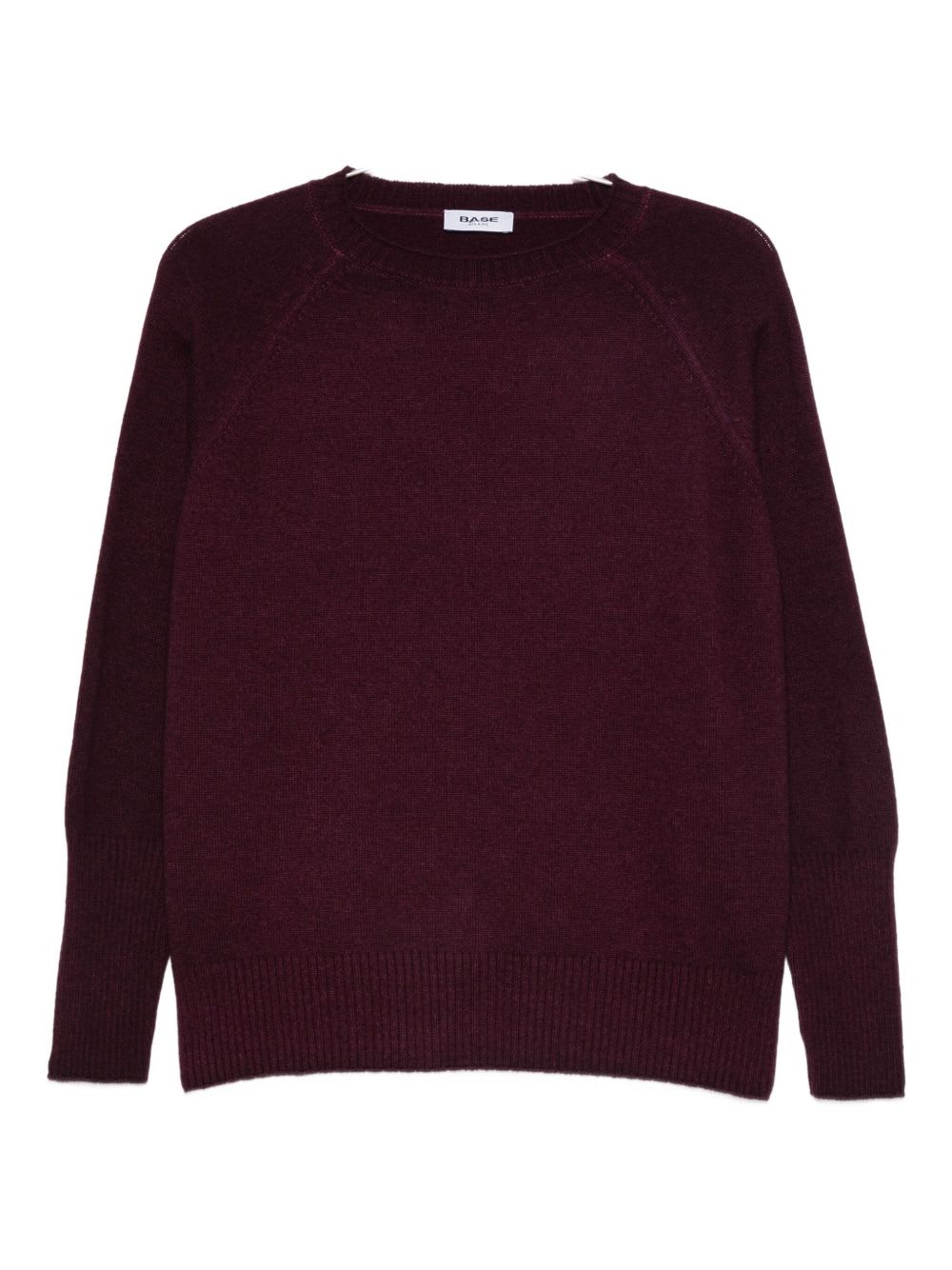 Base Wool Crewneck Sweater In Purple