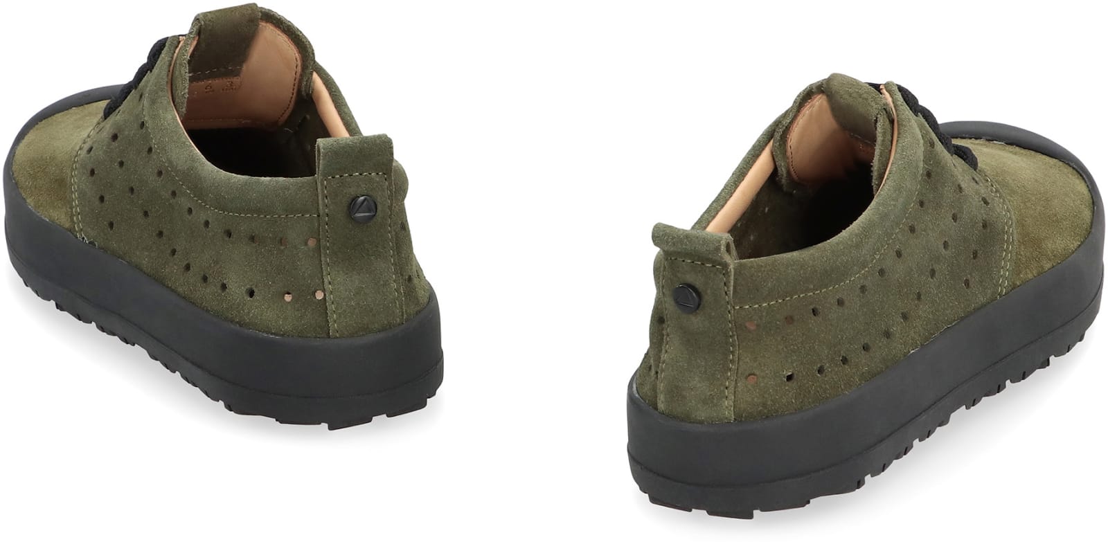 Volta Suede Low-top Sneakers In Green