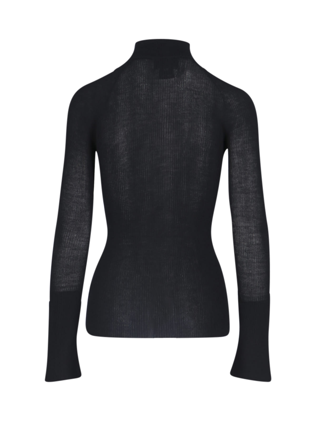 Shop Sa Su Phi High Neck Sweater In Black