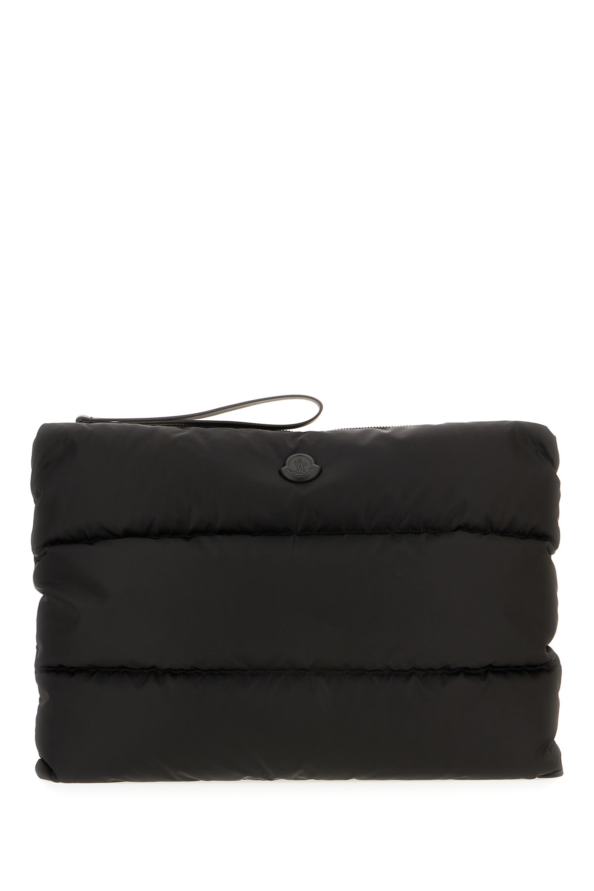 Moncler Black Nylon Caradoc Clutch In Black