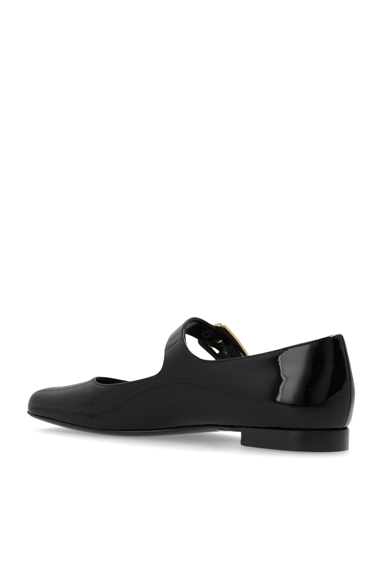 Shop Chloé Ballet Flats Polly In Nero