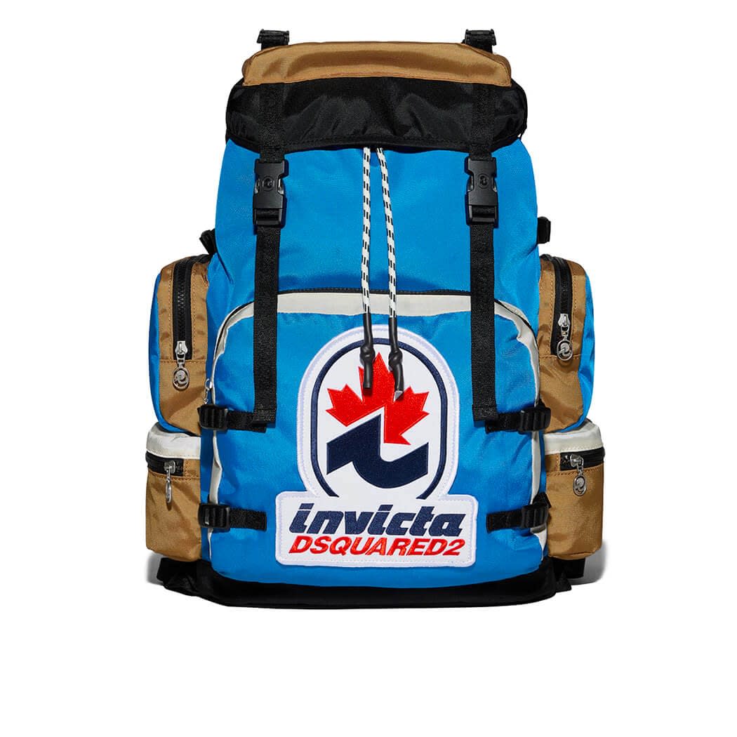 Invictaxdsquared2 Monviso Light Blue Tobacco Backpack