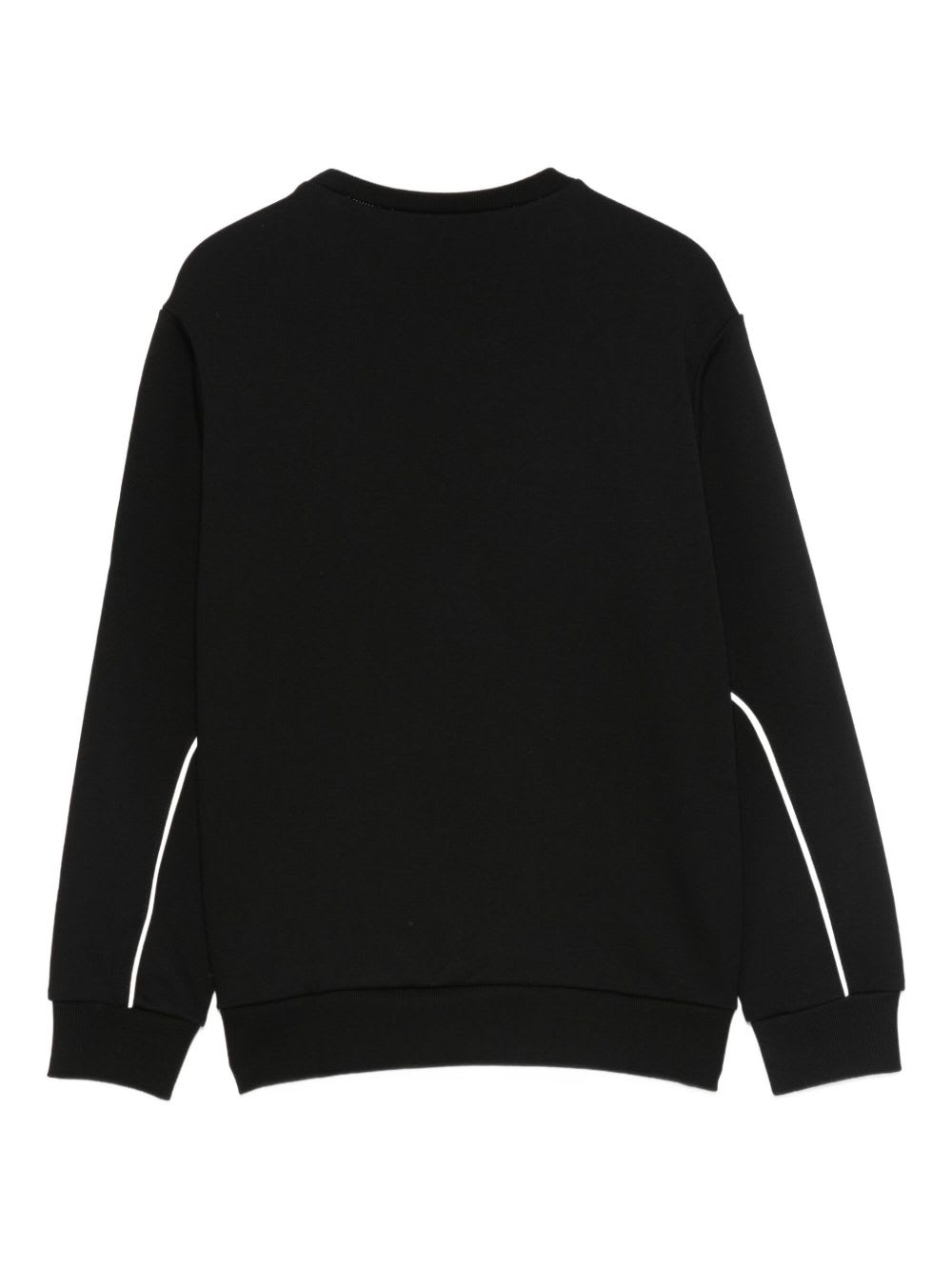 Marni Kids Black Long-sleeved Crewneck Sweatshirt In Black