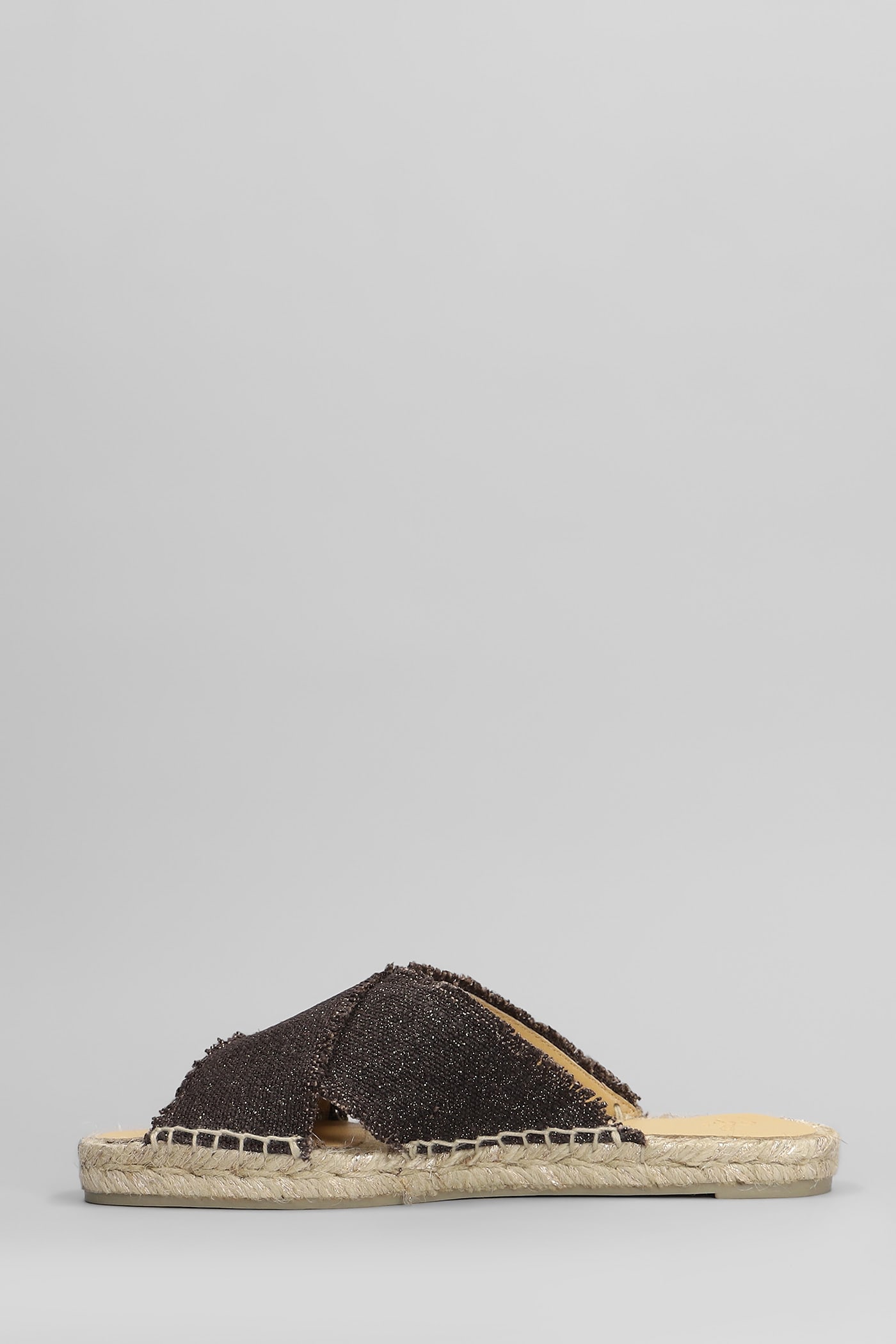 CASTAñER PALMERA-032 FLATS IN BROWN CANVAS