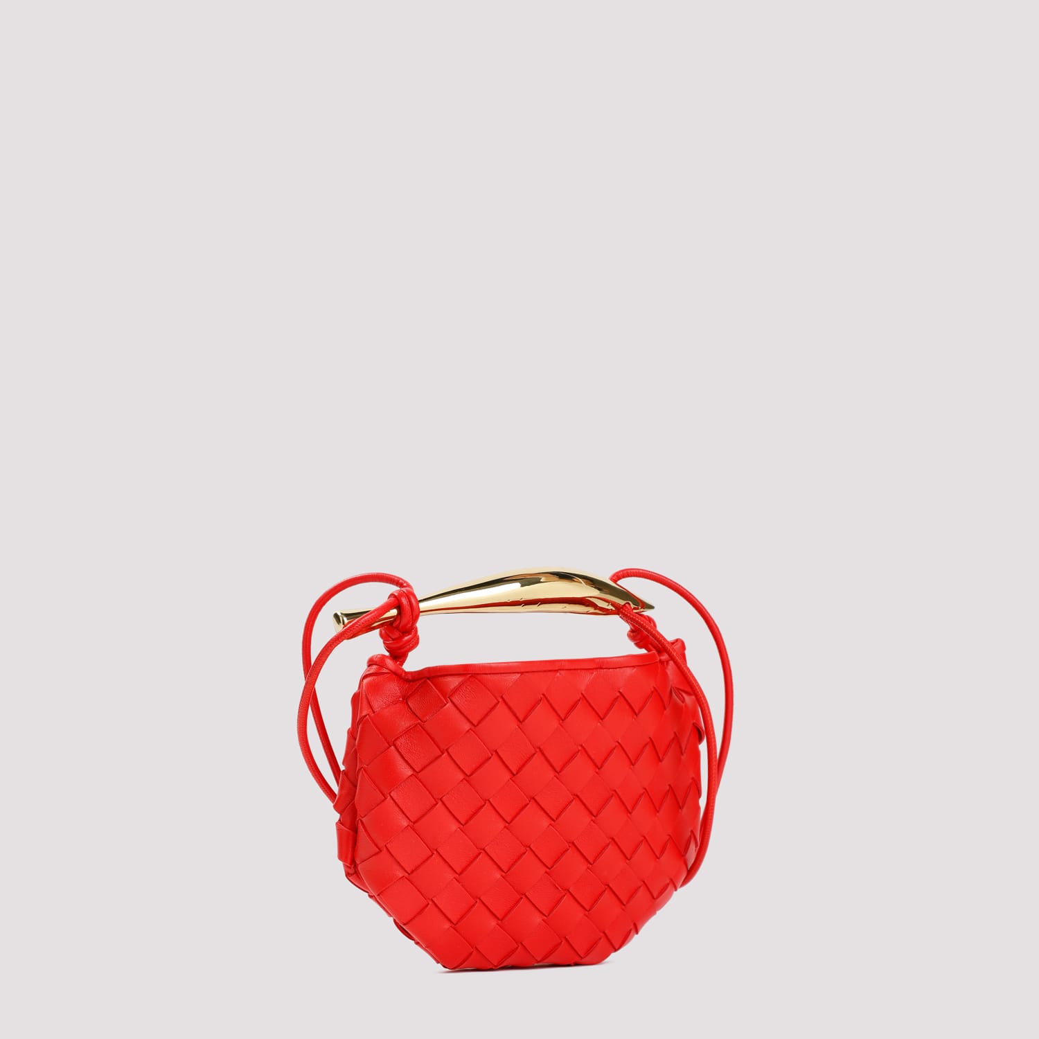 Shop Bottega Veneta Sardine Mini Handbag In Vernis Muse