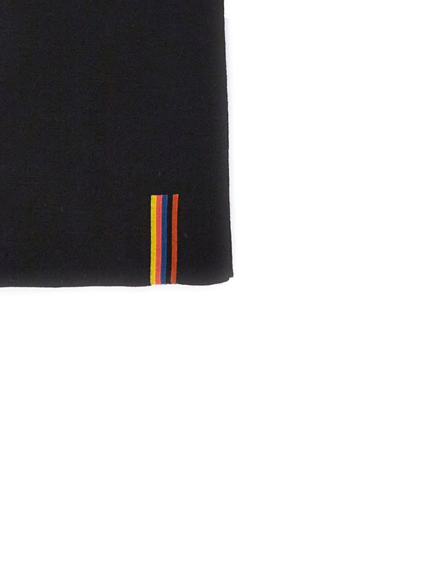 Shop Paul Smith Scarf With Artist Stripe Detail In Black