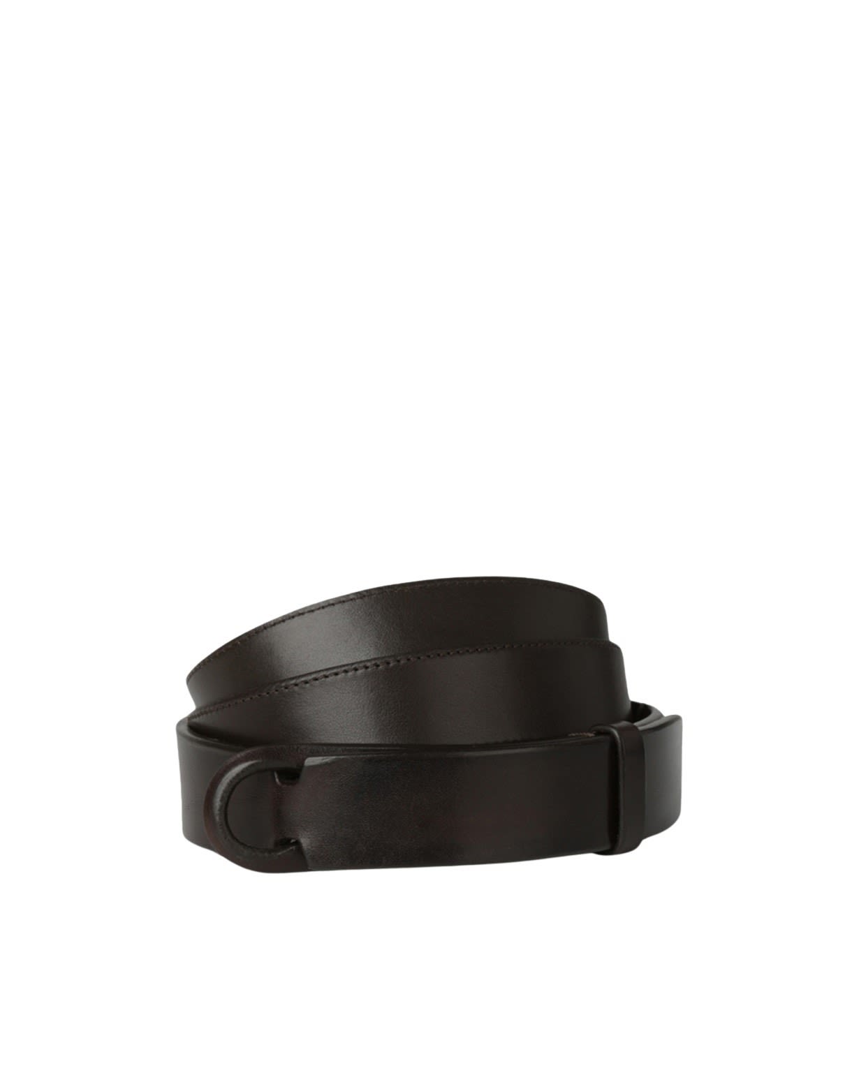 Orciani Nobuckle Bull Belt In Brown