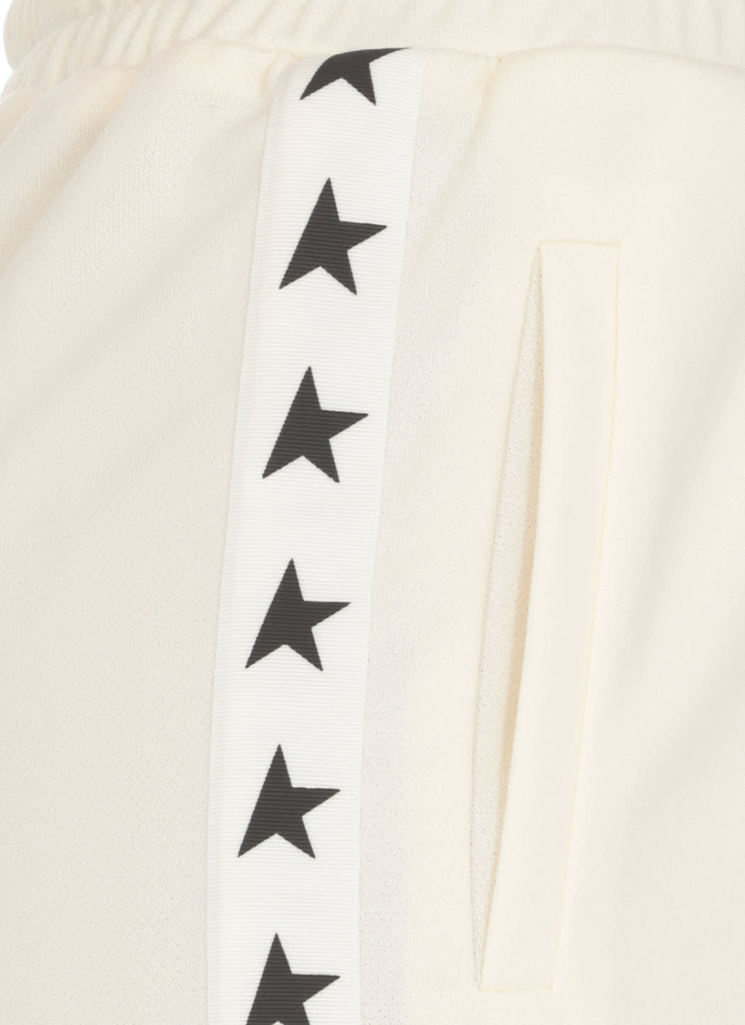 Shop Golden Goose Pants With Logo In White