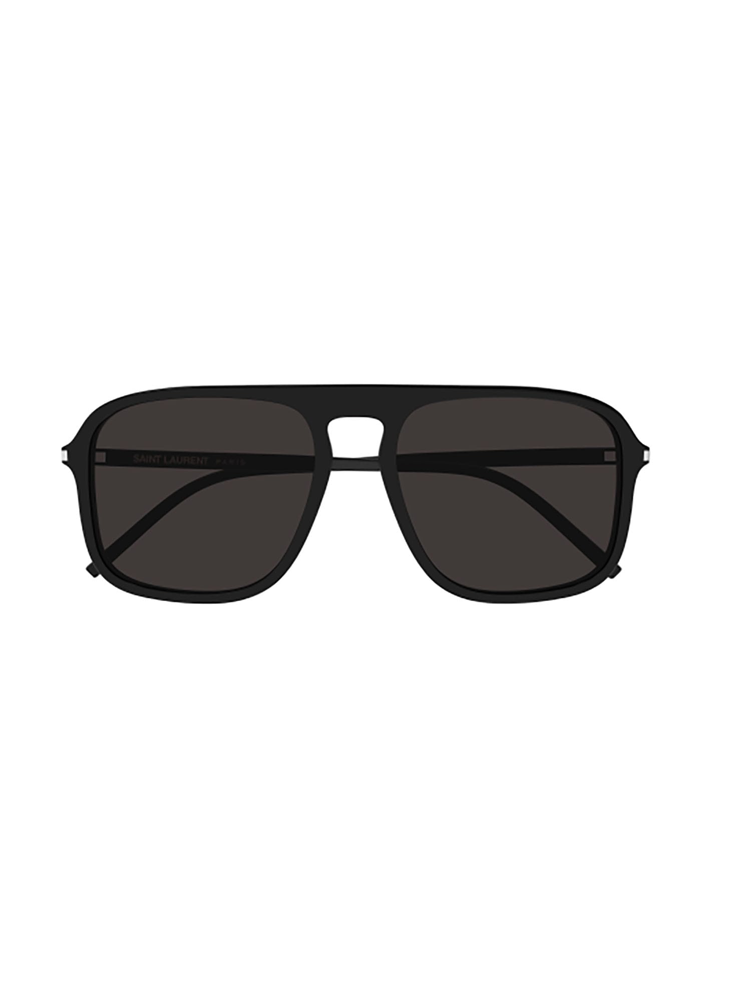 Shop Saint Laurent Sl 590 Sunglasses In Black Black Black