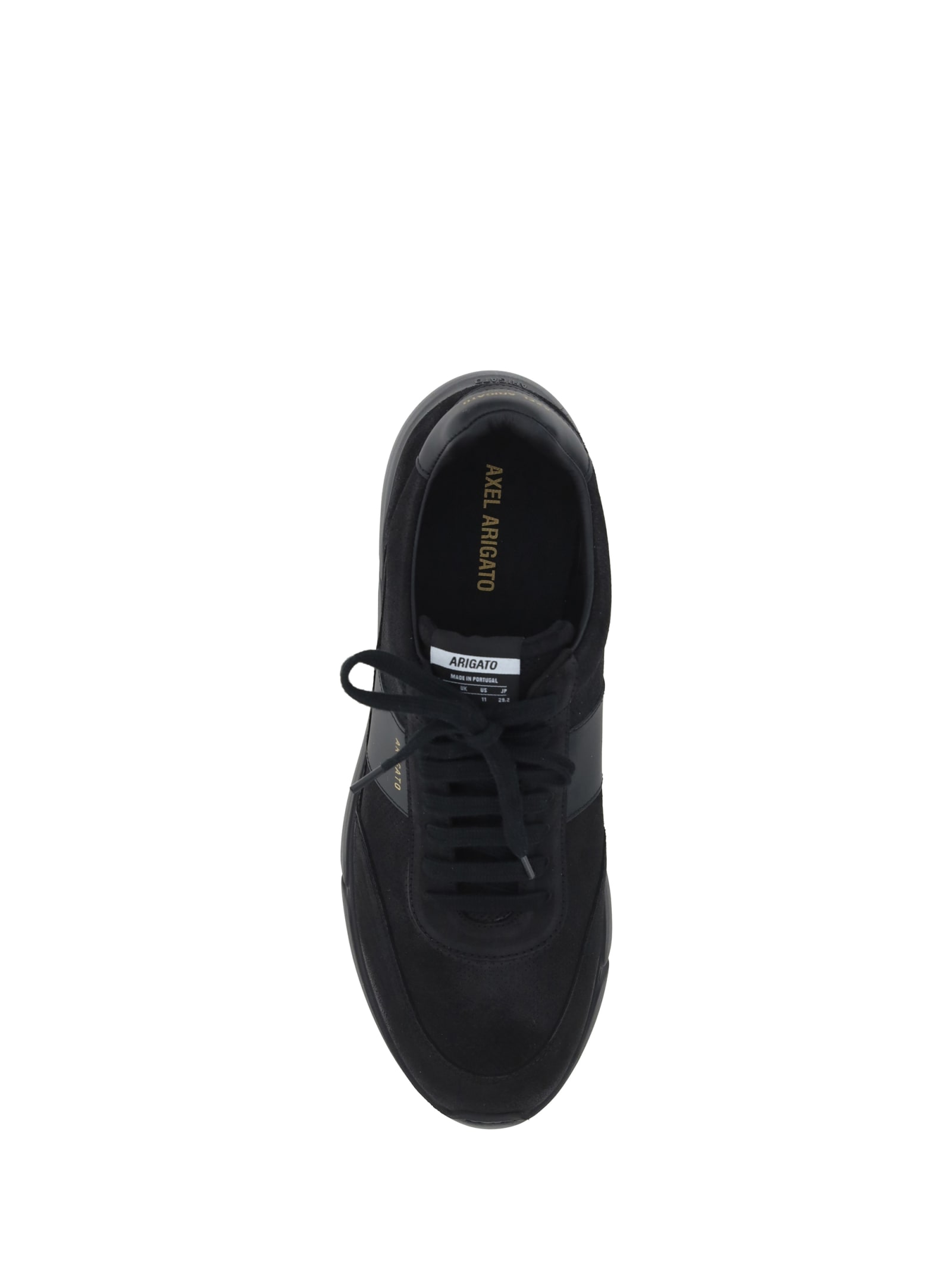 Shop Axel Arigato Genesis Vintage Sneakers In Black/black