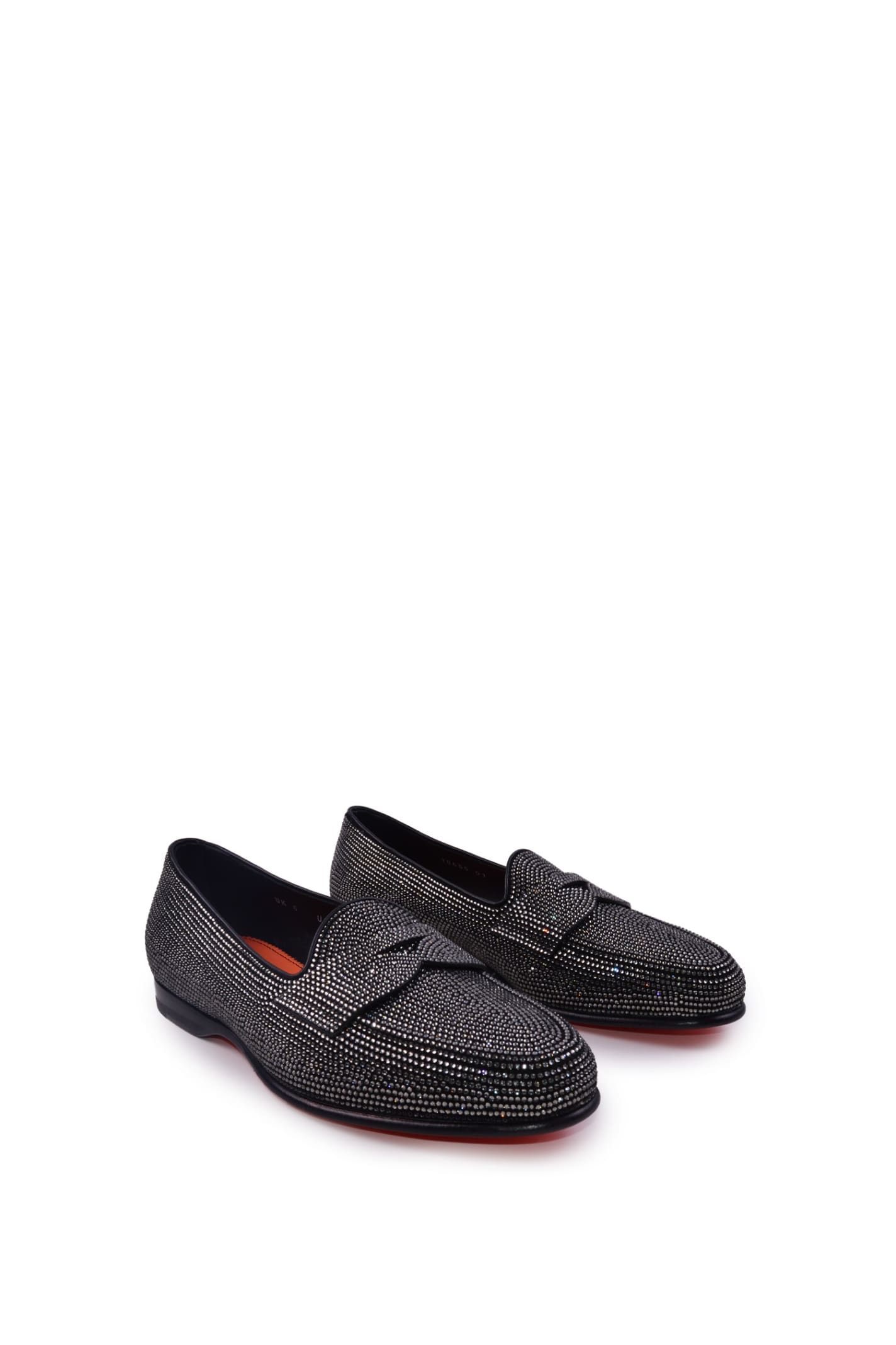 Shop Santoni Mocassin In Black