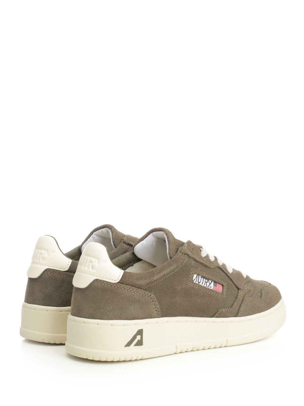 Autry Medalist Low Sneaker In Green
