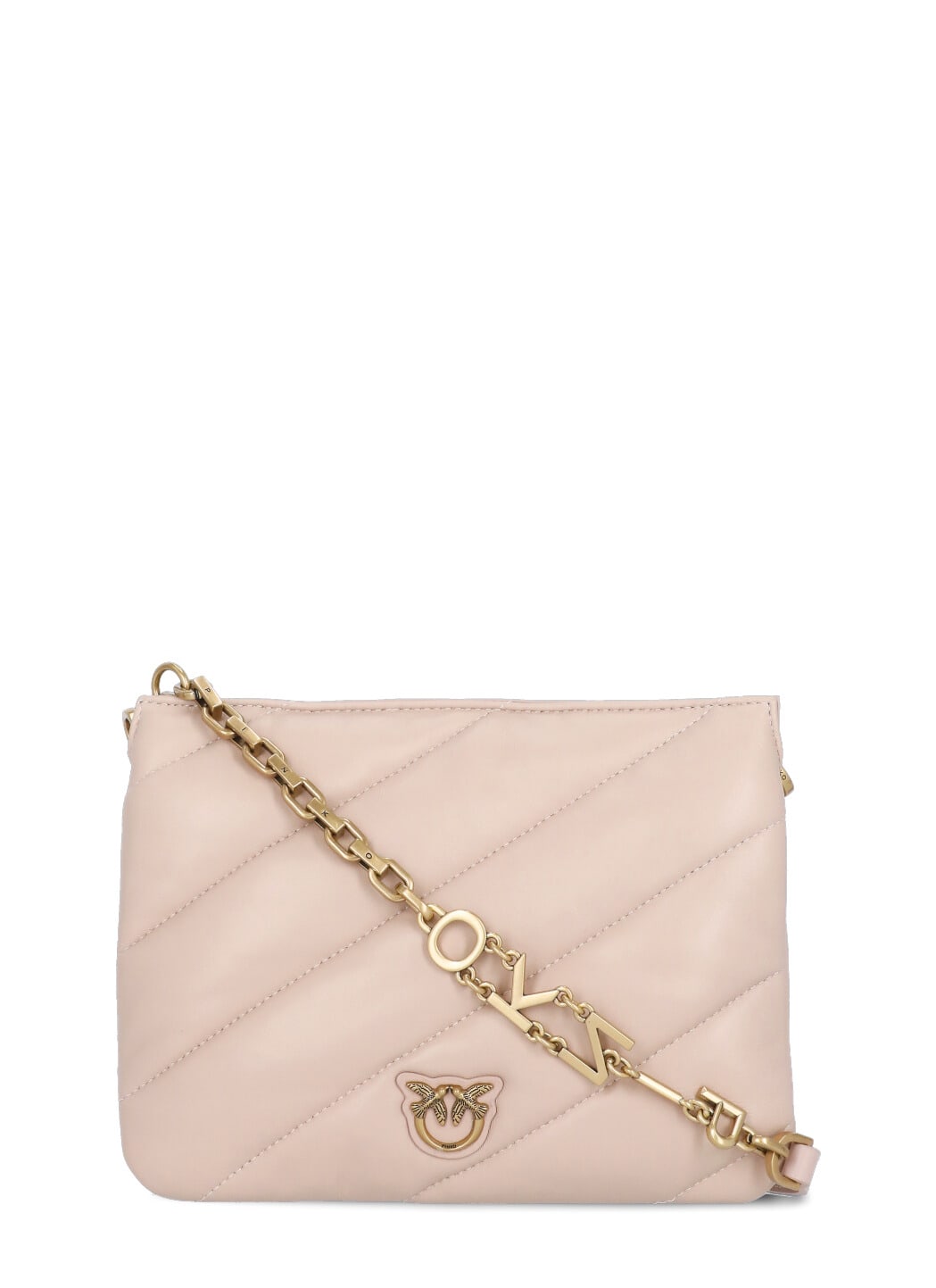 Pinko Small Twins Bag In Rosa/polvere Rosa-antique Gold | ModeSens