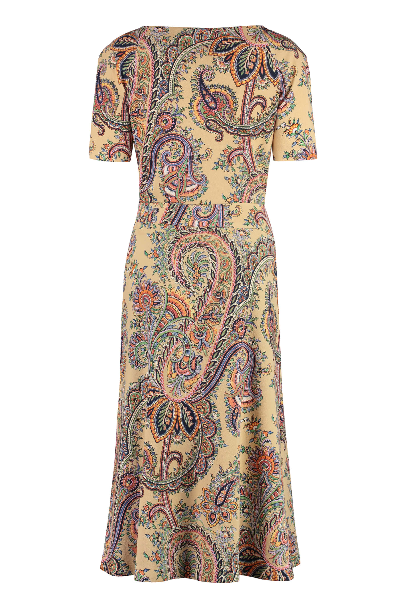 Shop Etro Paisley Print Dress In Beige